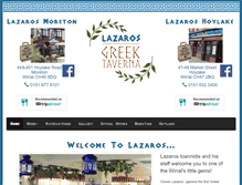 Tablet Screenshot of lazaros.co.uk